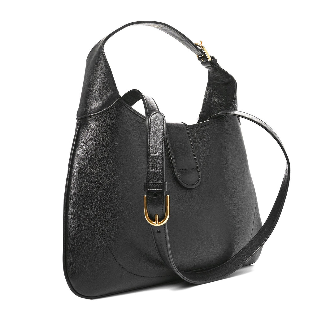 Goatskin Medium Aphrodite Shoulder Bag Black