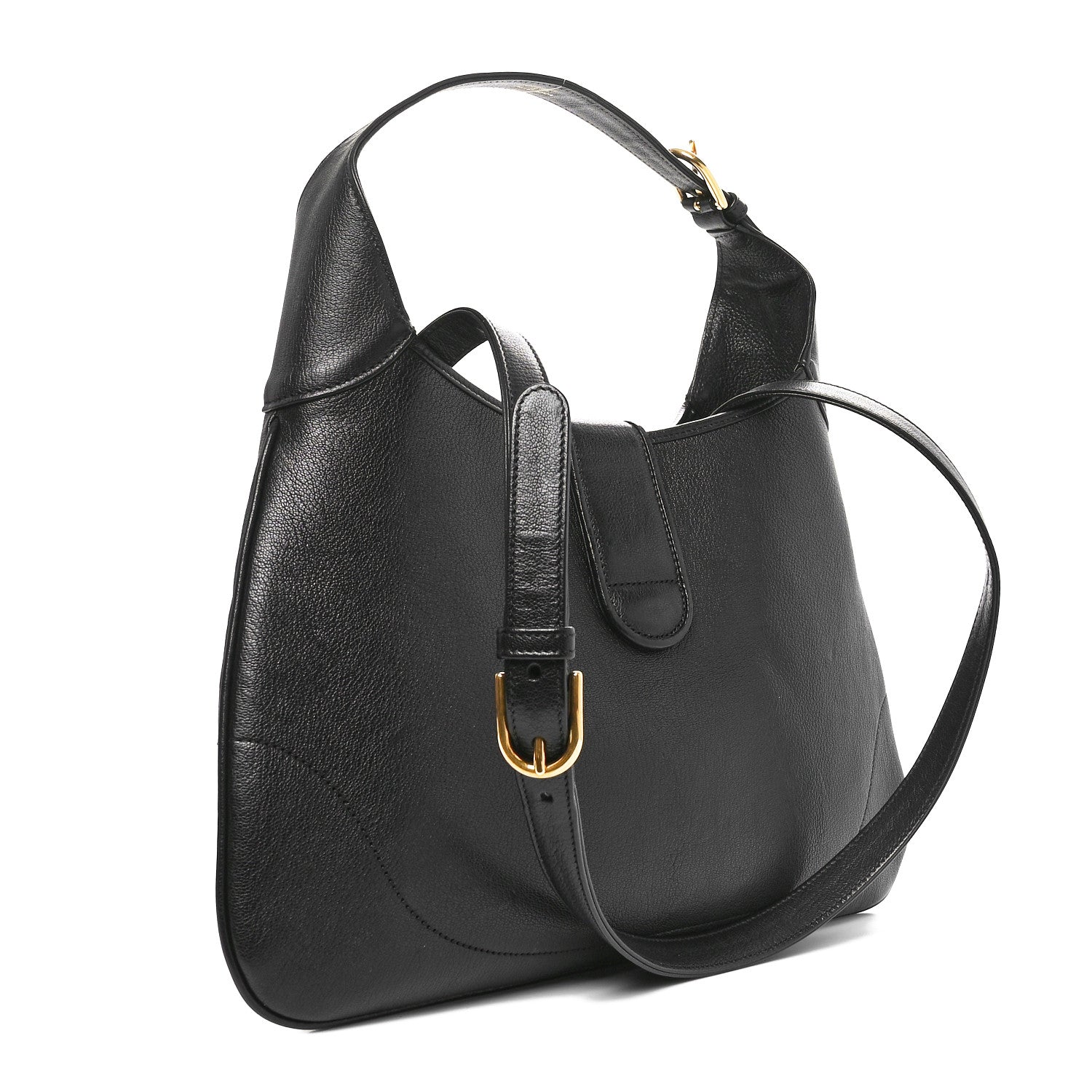 Goatskin Medium Aphrodite Shoulder Bag Black
