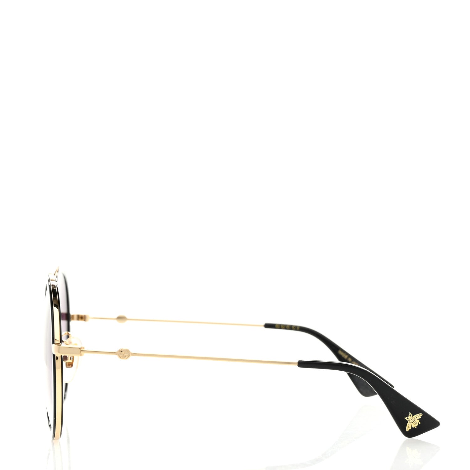 Metal Round Frame Sunglasses GG0061S Black