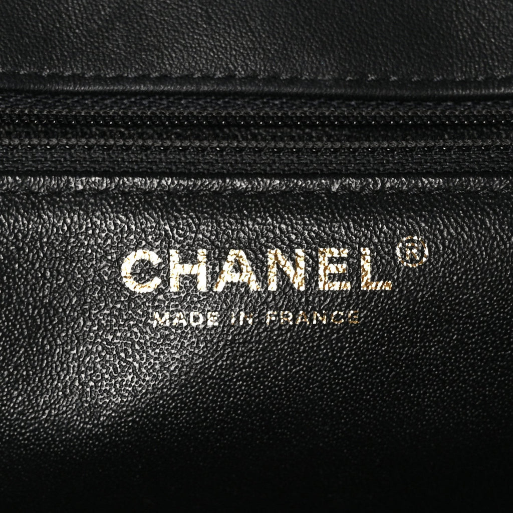 Calfskin Quilted Chevron In The City Bag Black