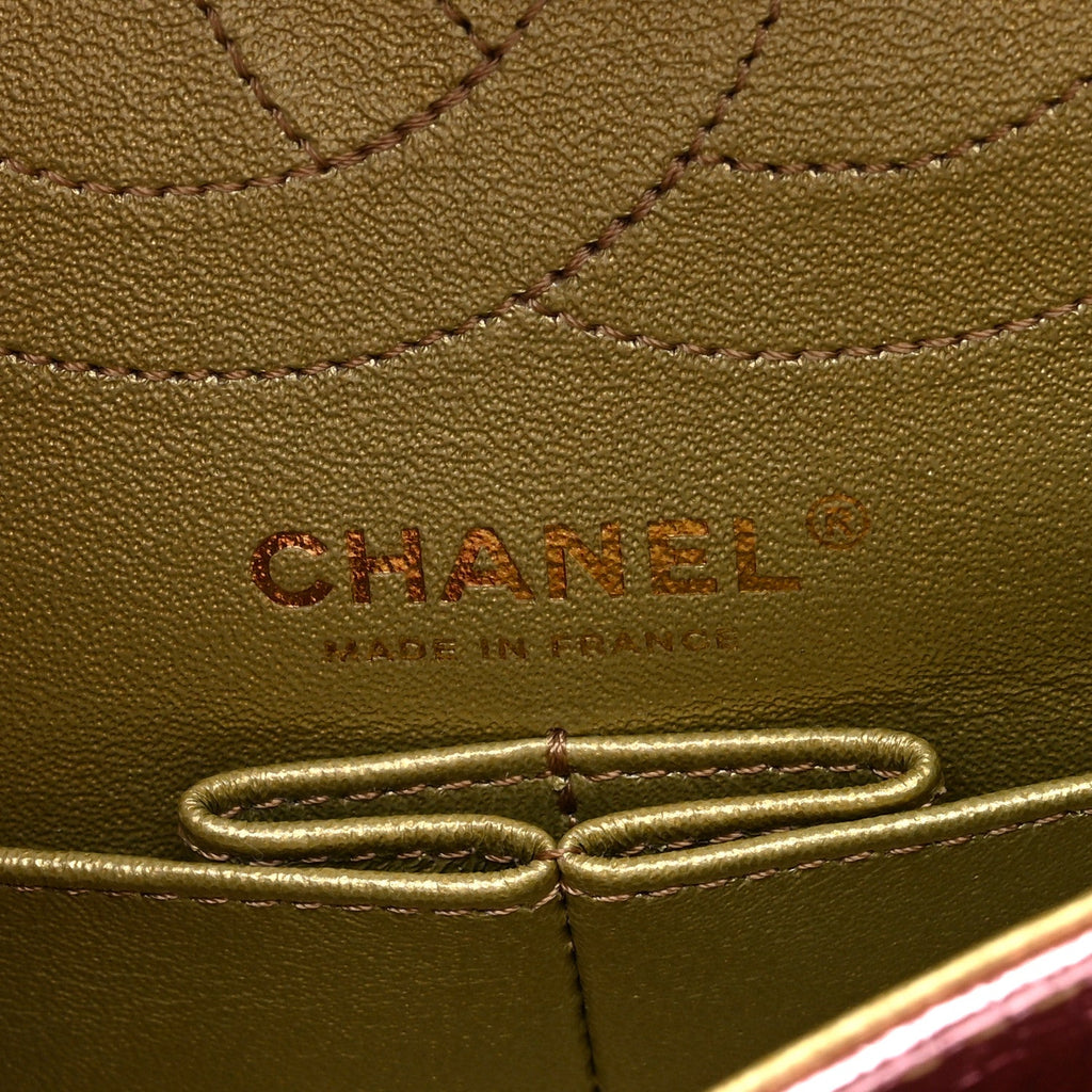 Metallic Goatskin Quilted 2.55 Reissue 225 Flap Multicolor