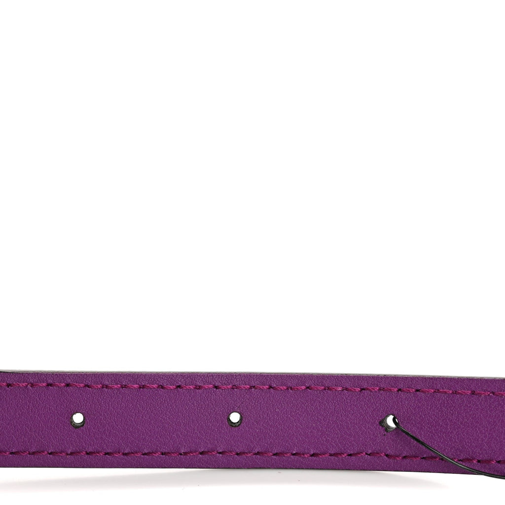 Efesto Leather Womens Horsebit 15/23mm Belt 95 38 Purple