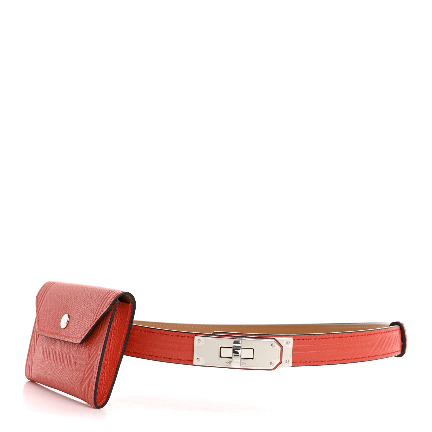 Epsom Quadrige Kelly Pocket 18 Belt Capucine
