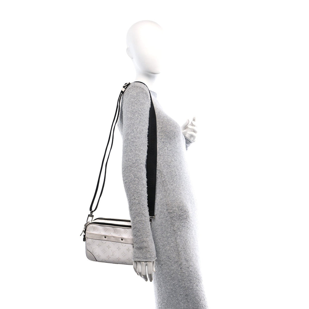 Taiga Monogram Alpha Messenger Optic White