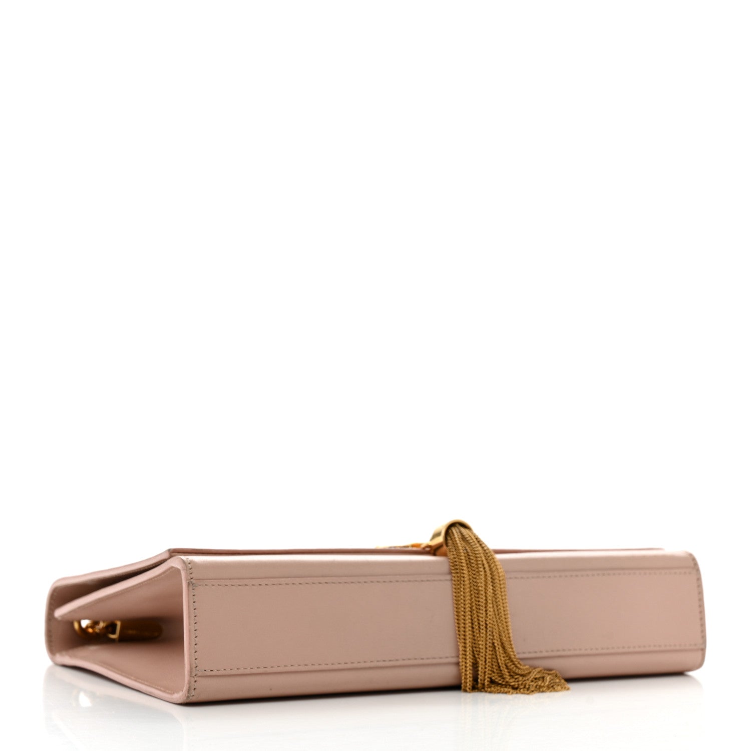 Smooth Calfskin Medium Classic Monogram Kate Tassel Satchel Pink