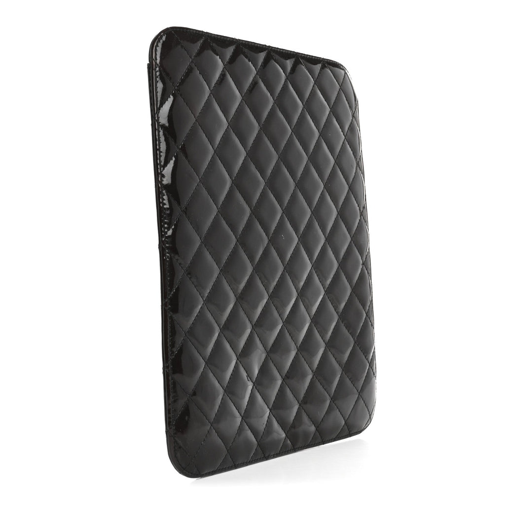 Patent Quilted Brilliant iPad Case Black