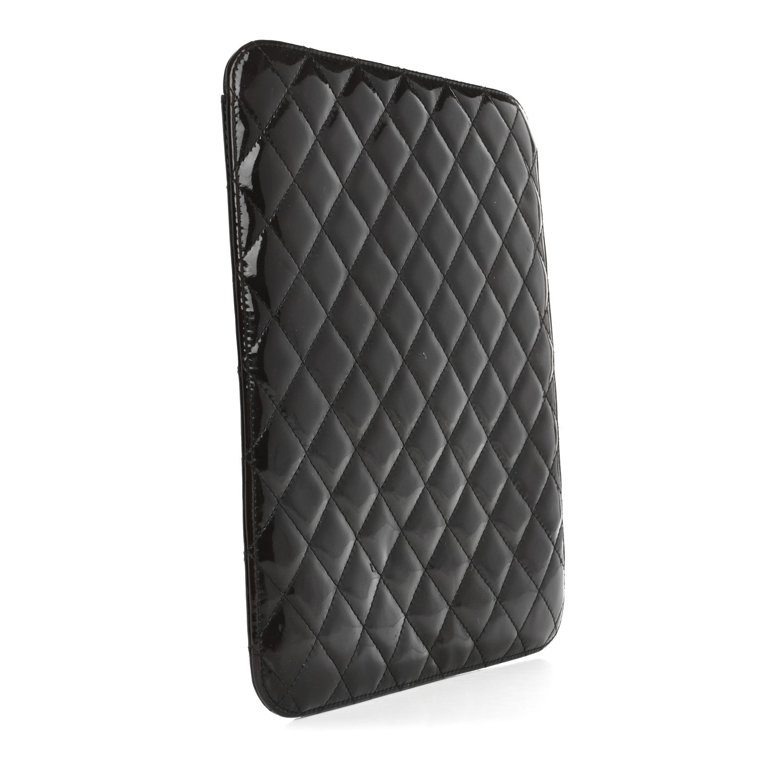 Patent Quilted Brilliant iPad Case Black