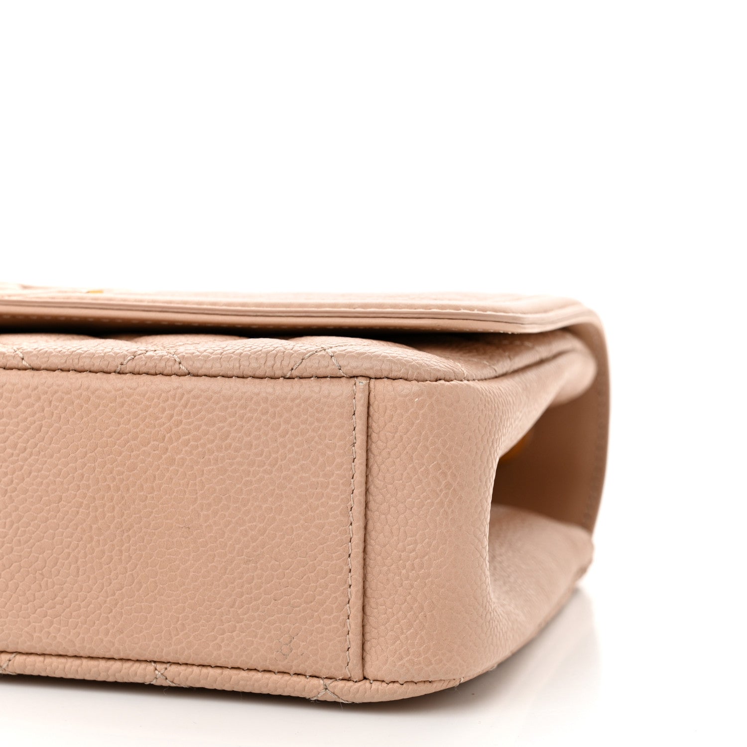 Caviar Quilted Medium CC Filigree Flap Beige