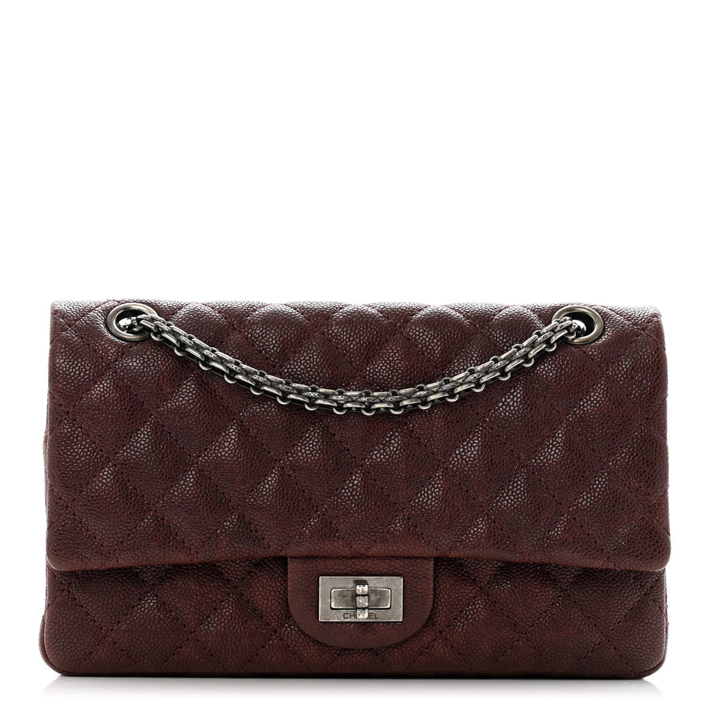 Caviar Quilted 2.55 Reissue 225 Flap Burgundy