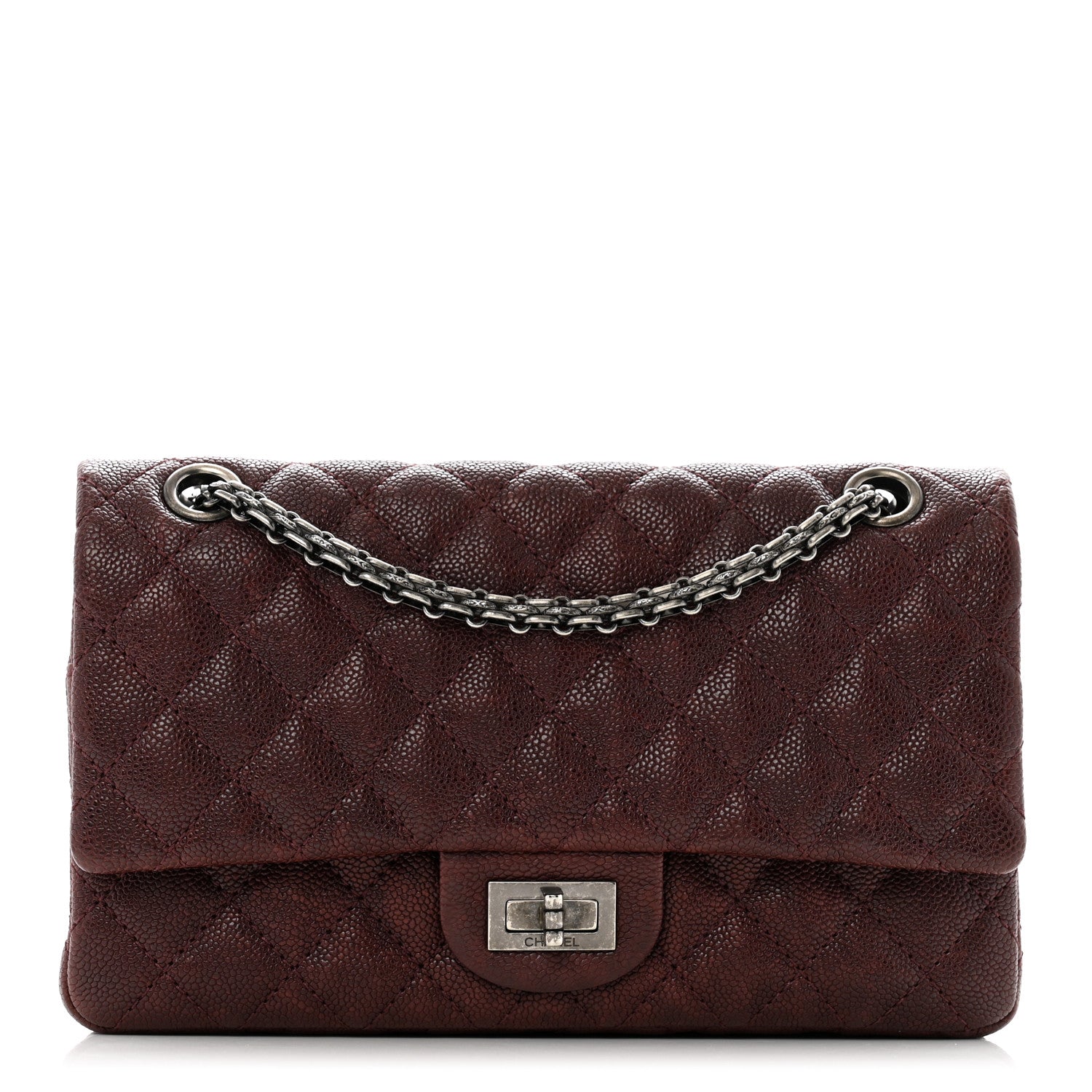 Caviar Quilted 2.55 Reissue 225 Flap Burgundy