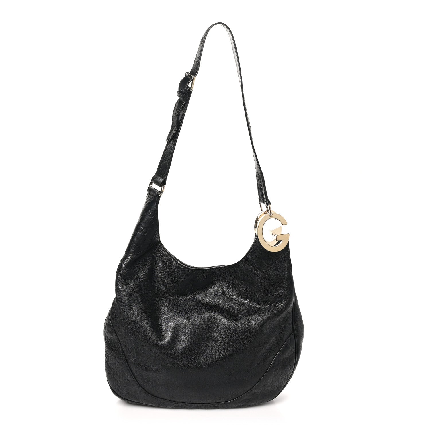 Guccissima Medium Charlotte Hobo Black