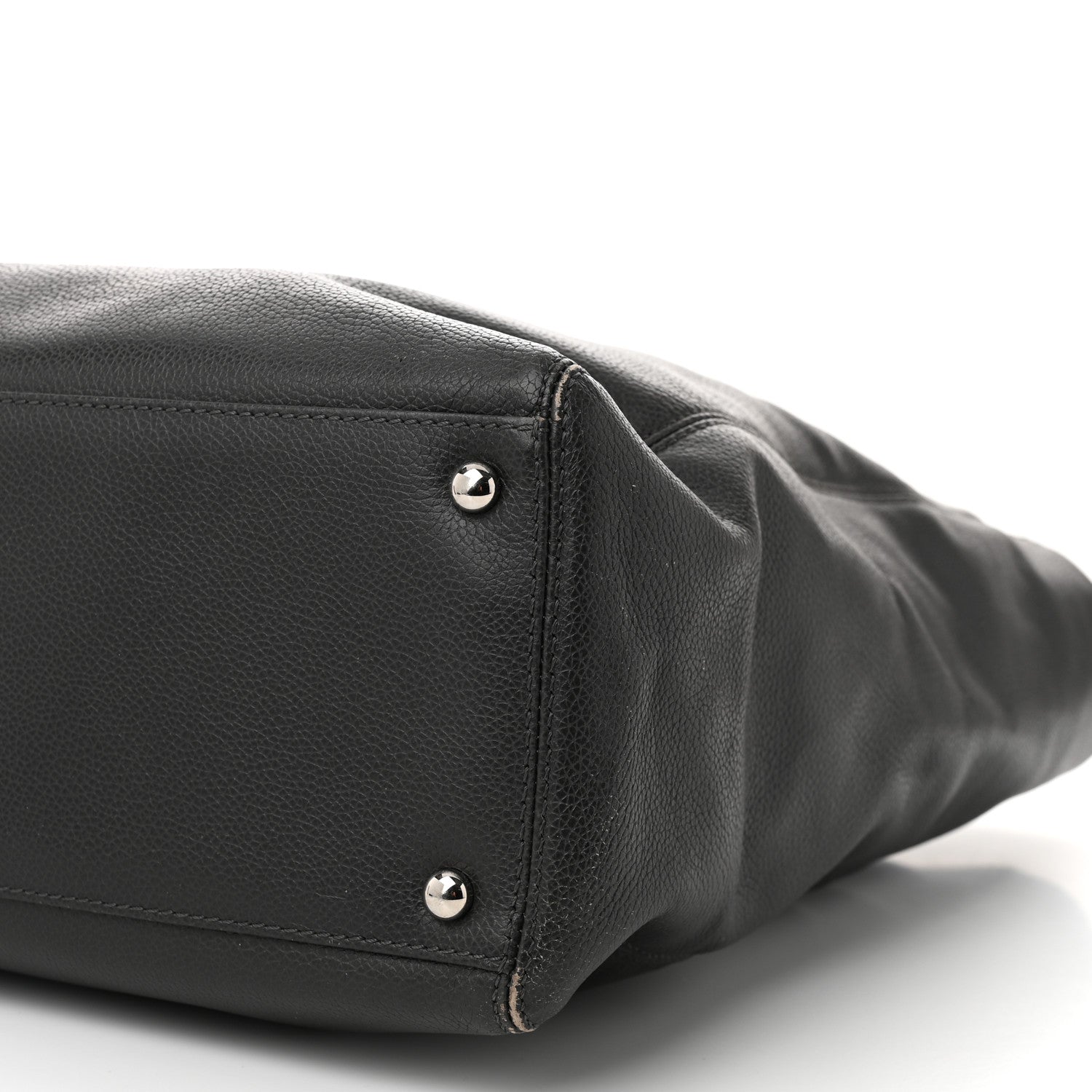 Calfskin Tall Cerf Tote Anthracite