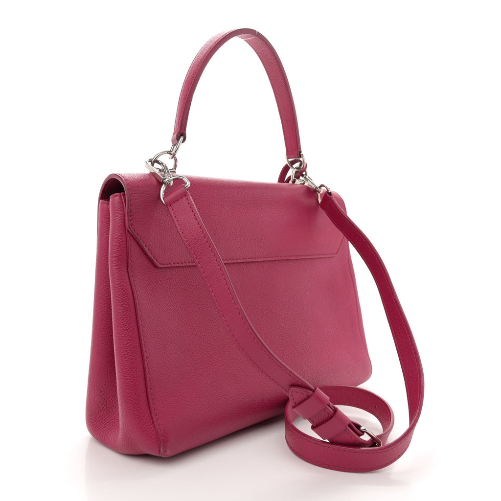 Soft Calfskin Lockme II Top Handle Dahlia