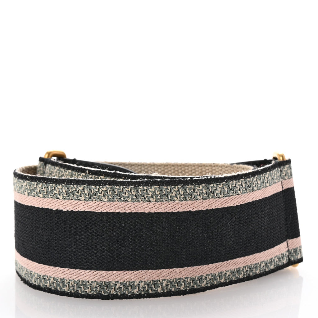 Canvas Embroidered Shoulder Strap Rose Multicolor