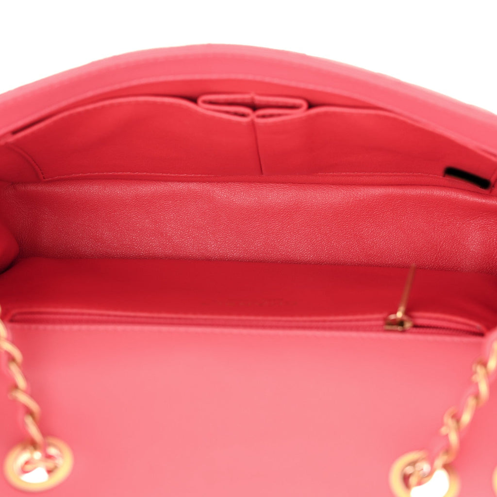 Caviar Quilted Medium CC Filigree Flap Pink