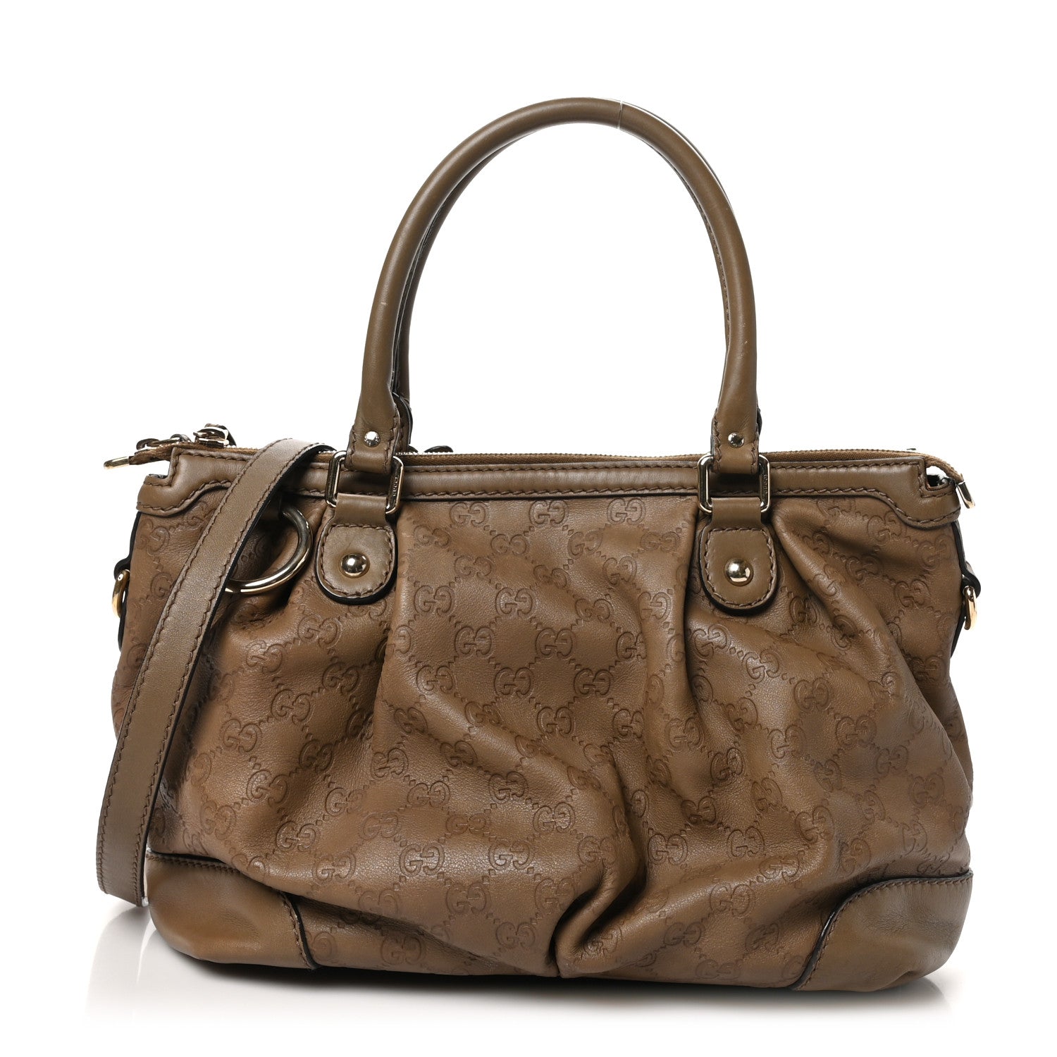 Guccissima Medium Sukey Top Handle Bag Beige