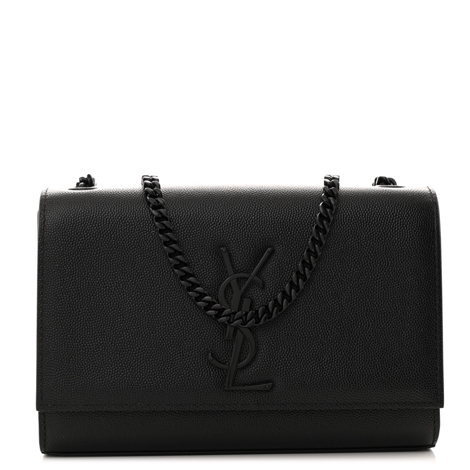 Grain De Poudre Small Monogram Monochrome Kate Satchel Black