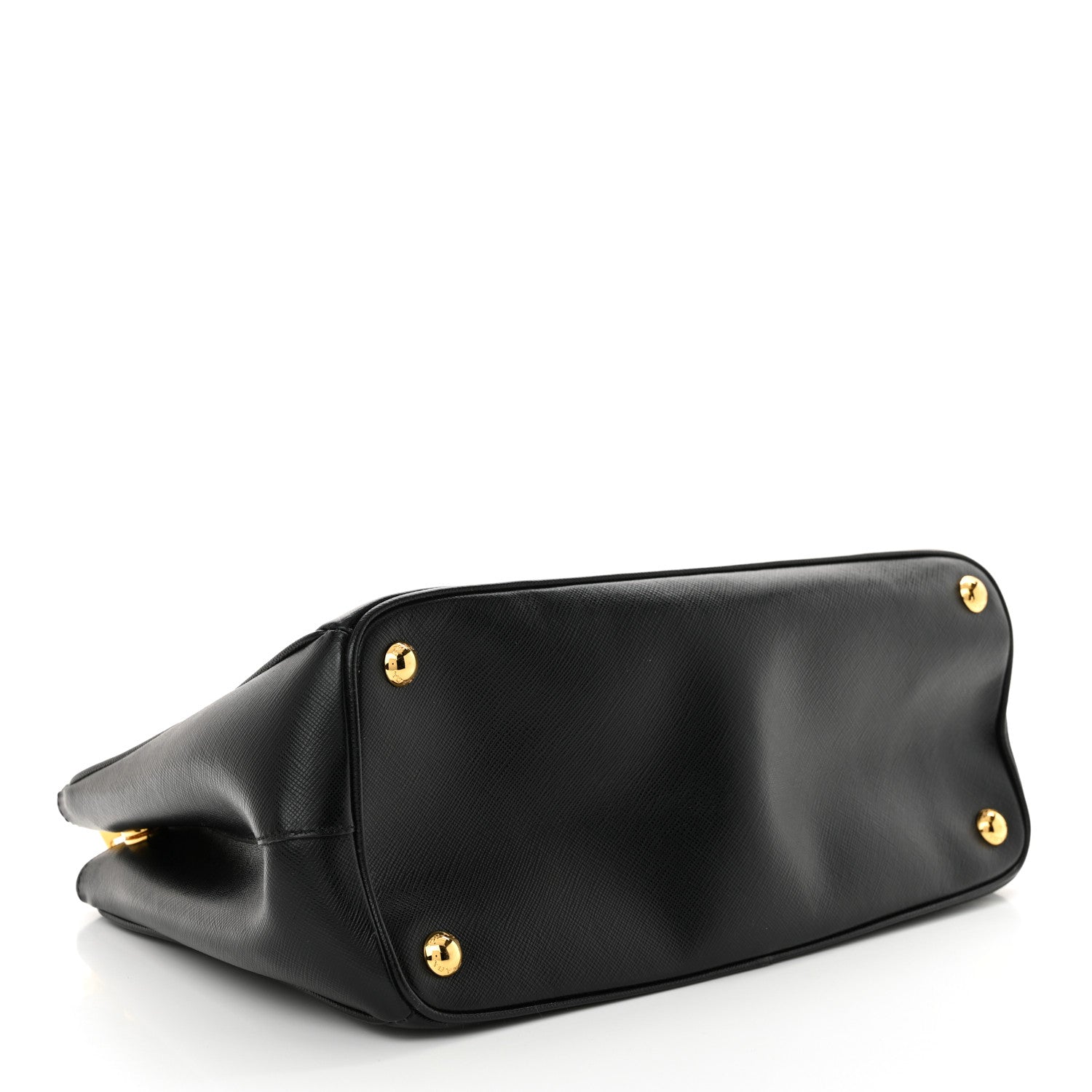 Saffiano Small Galleria Double Zip Tote Black