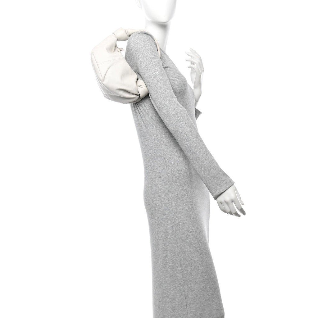 Calfskin Mini Double Knot Bag White