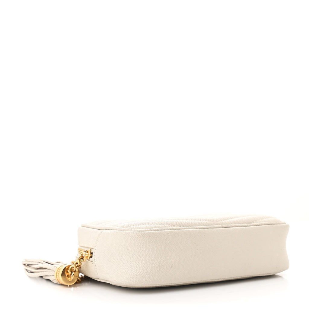 Grain De Poudre Matelasse Monogram Mini Lou Camera Bag Crema Soft