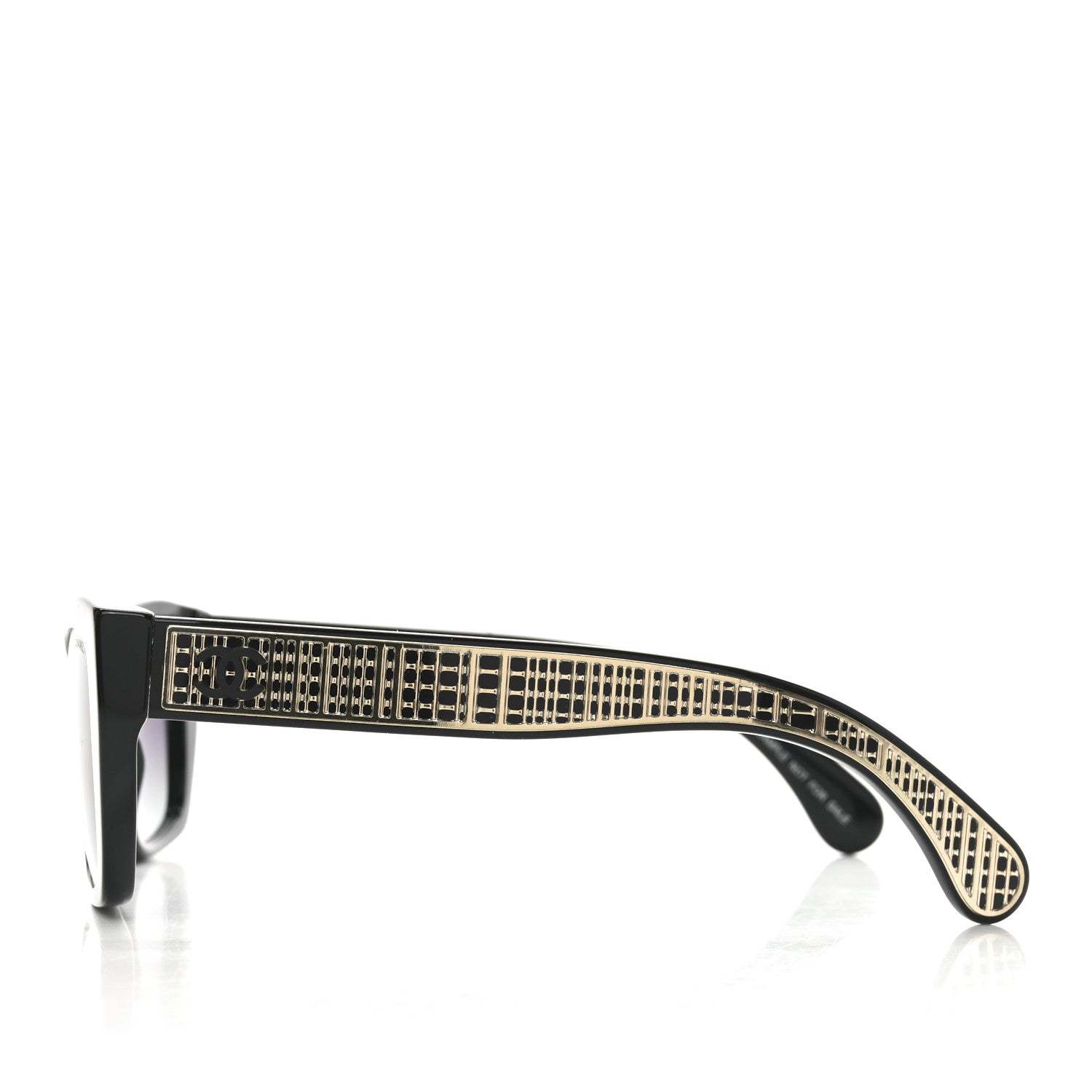 Acetate Metal Butterfly Sunglasses 71553 Black