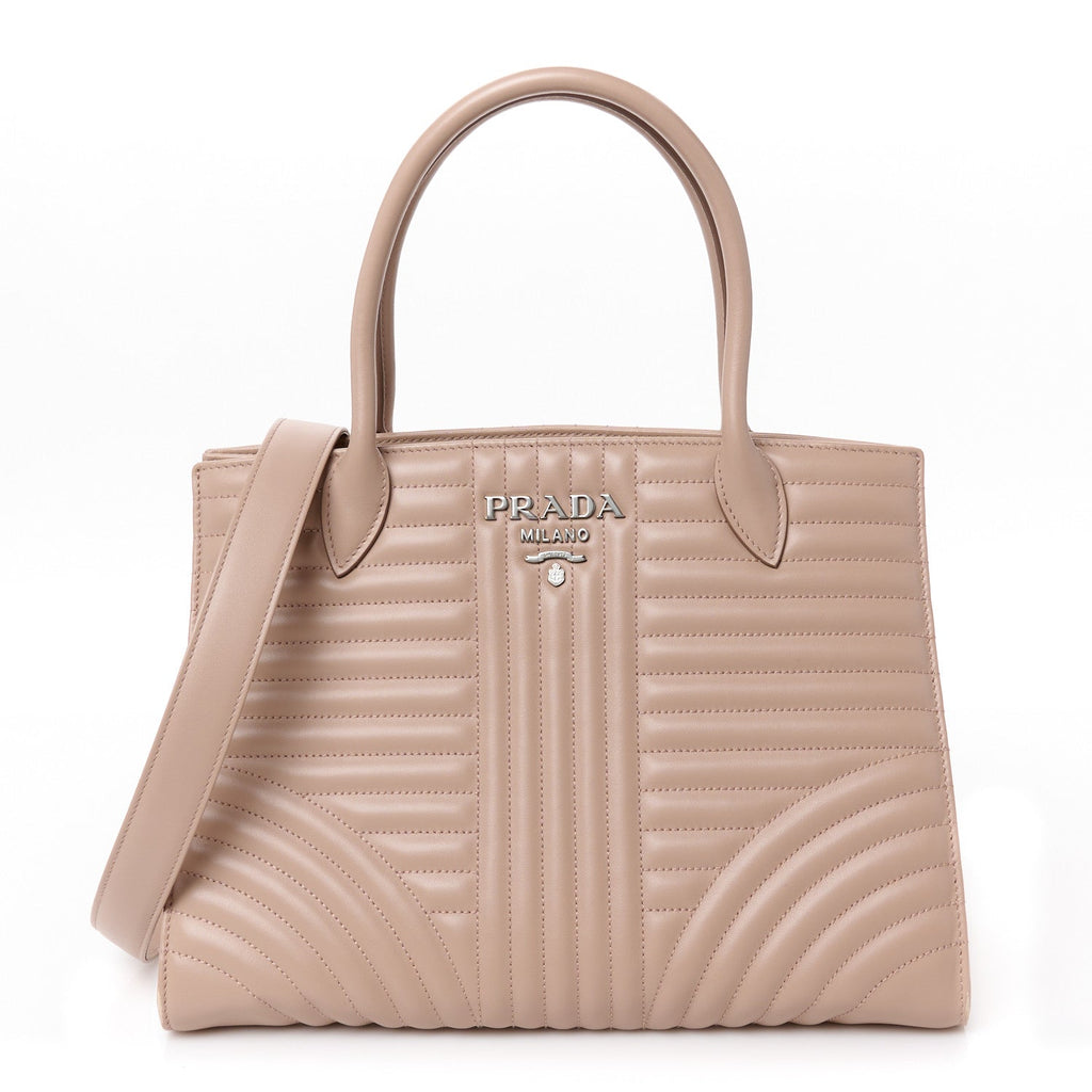 Soft Calfskin Impunture Diagramme Tote Cipria
