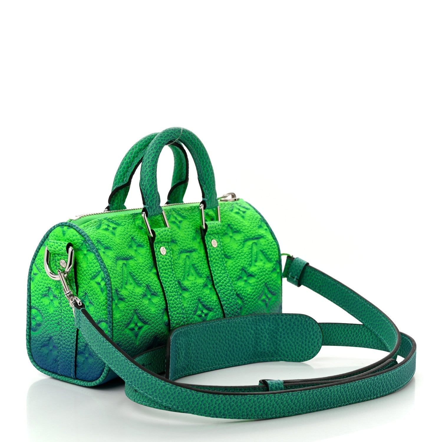 Taurillon Illusion Keepall XS Bleu Vert