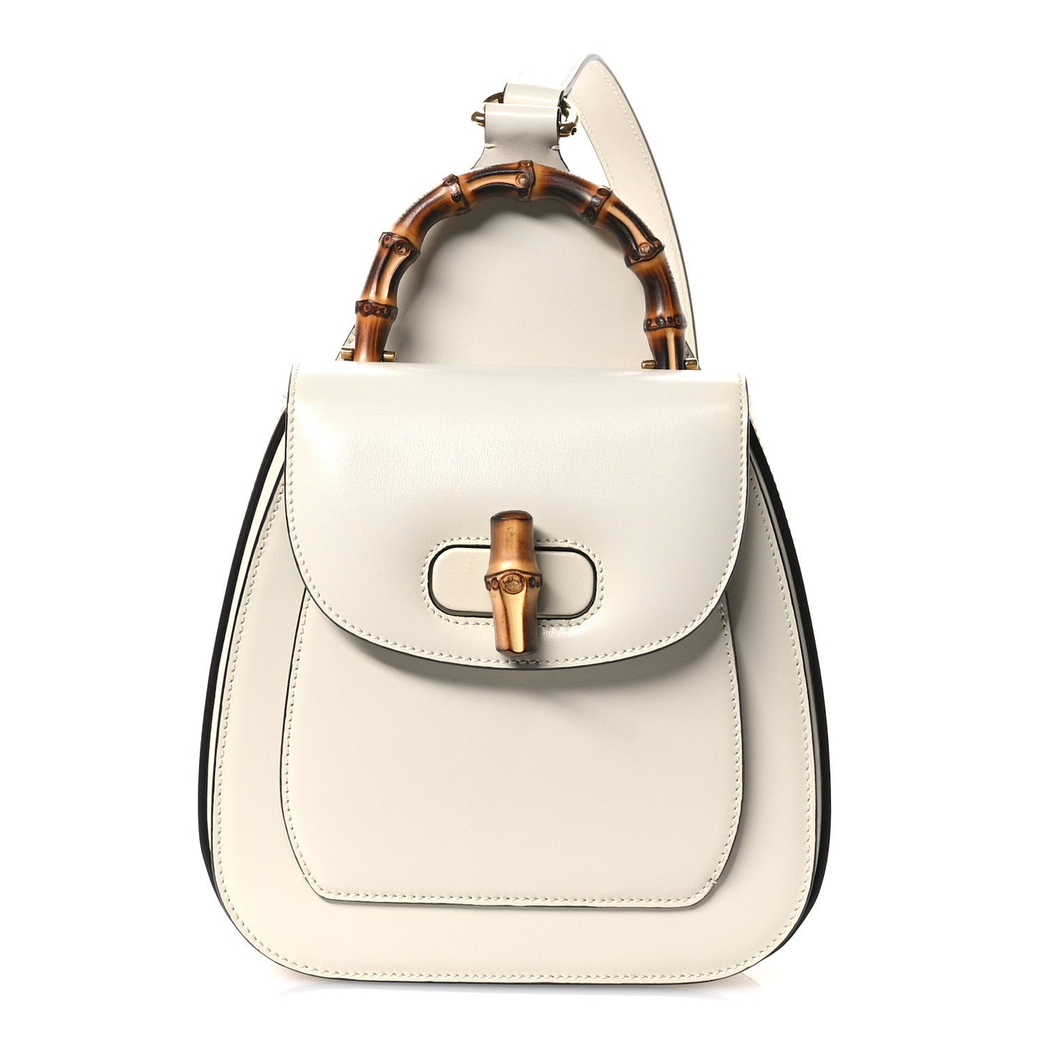 Boarded Dyana Lux Calfskin Bamboo 1947 Backpack Sling Mystic White