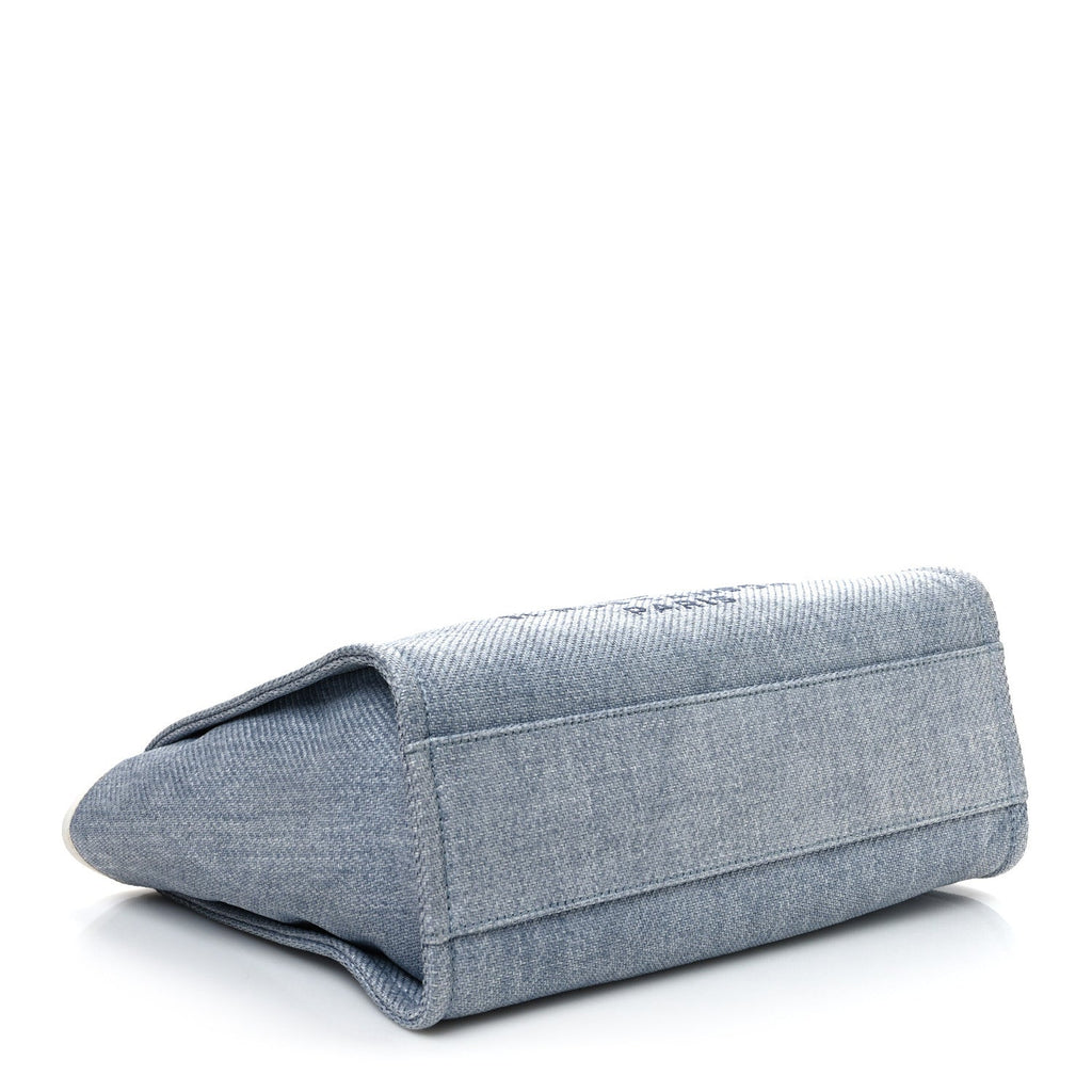 Canvas Small Deauville Tote Denim Blue