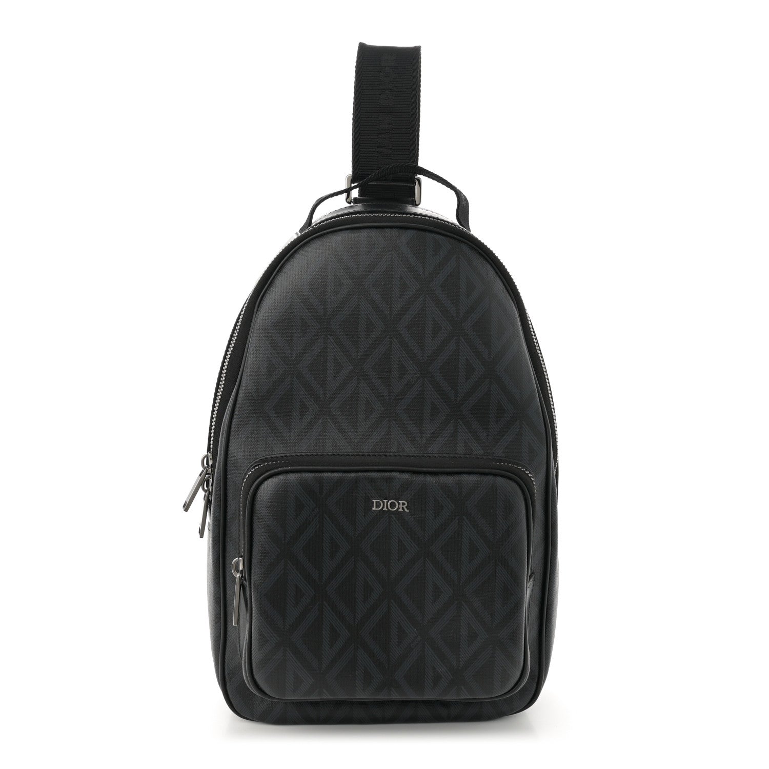 Coated Canvas CD Diamond Mini Rider Backpack Black