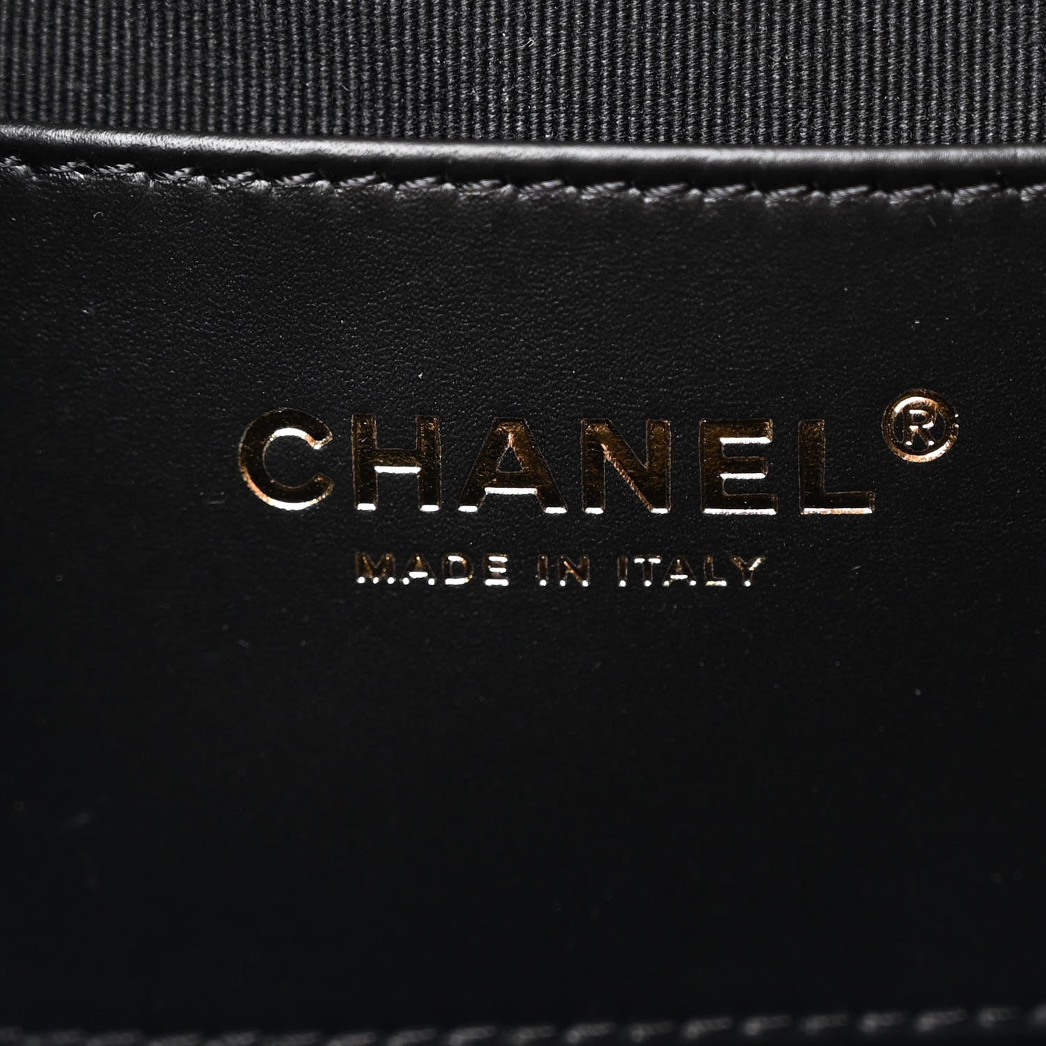 Lambskin Quilted Logo Mini Backpack Black