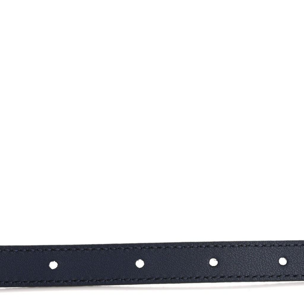 Suede Calfskin Torchon Double G 15mm Belt 90 36 Blue Agata