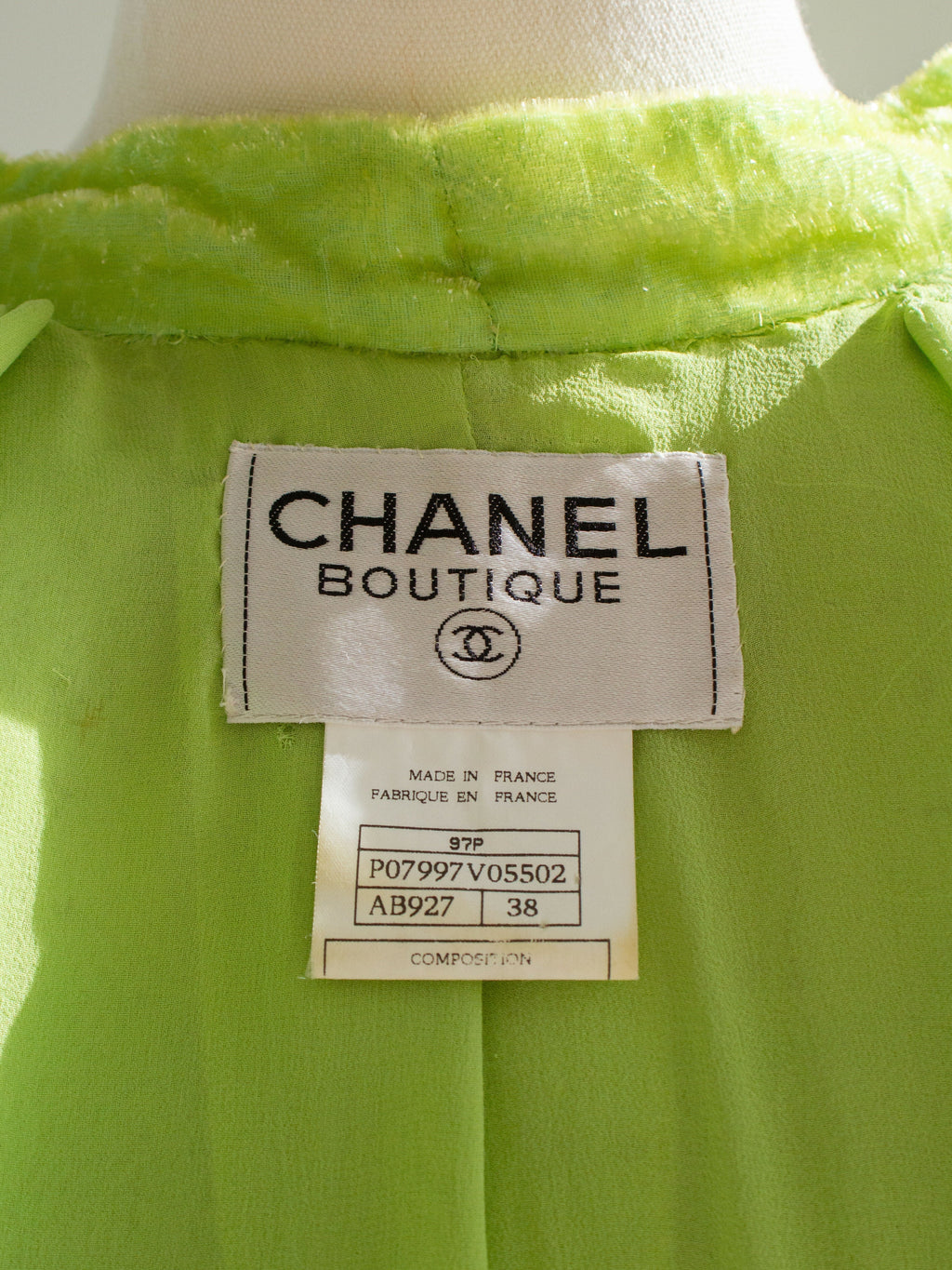 Chanel Vintage S/S1997 Green Sequin Embellished Velvet Dress Gown Jacket 97P Set