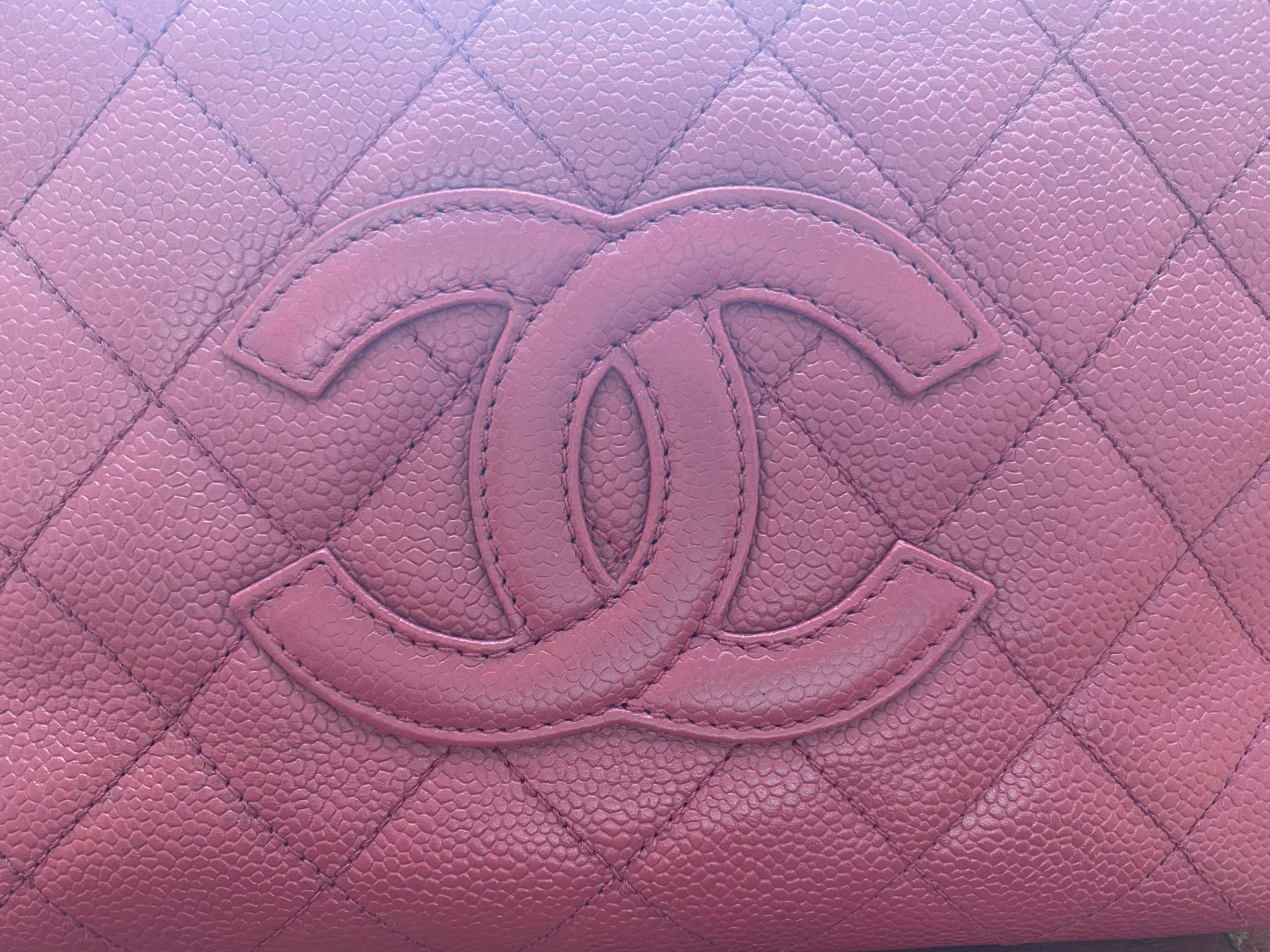 Chanel PPT Pink Raspberry Quilted Caviar Leather Petite Timeless Shopping Tote Bag