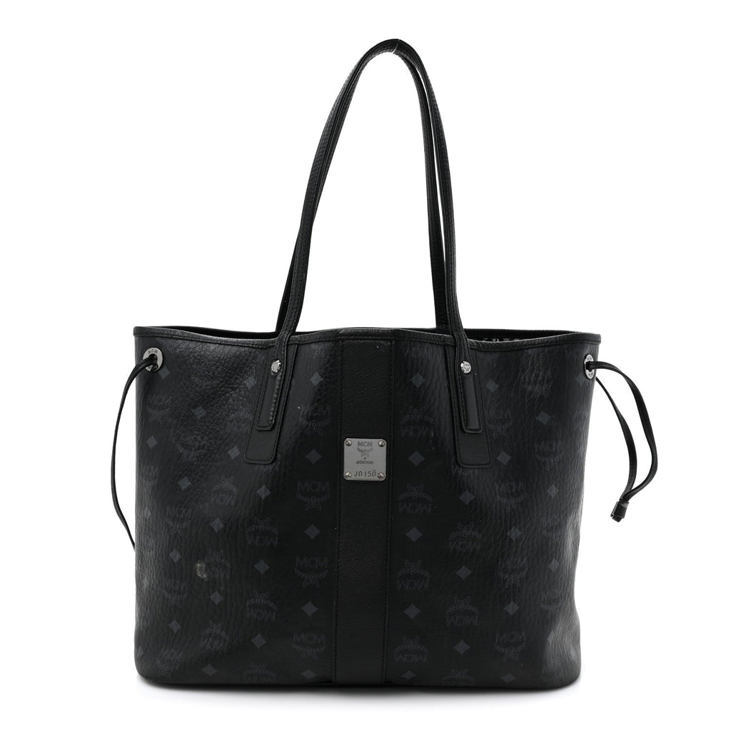 Visetos Medium Liz Reversible Shopper Tote Black