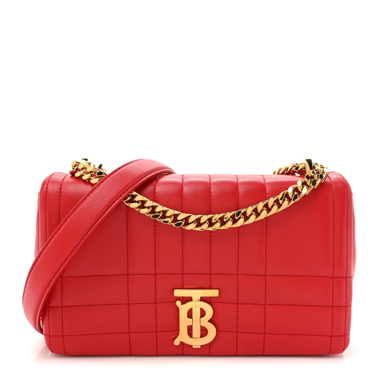 Lambskin Quilted Small Lola Bag Bright Red