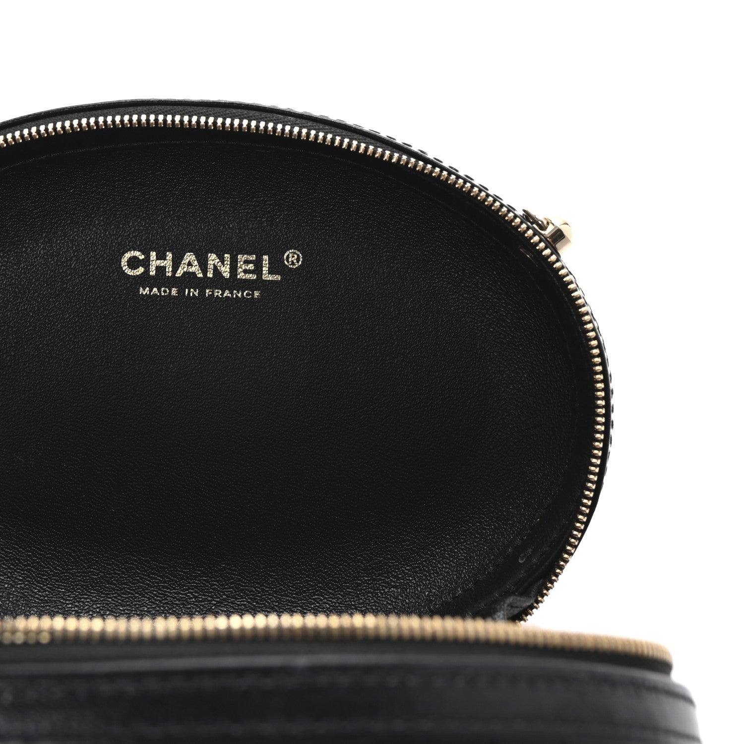 Calfskin Chevron Stitched Evening Bag Black
