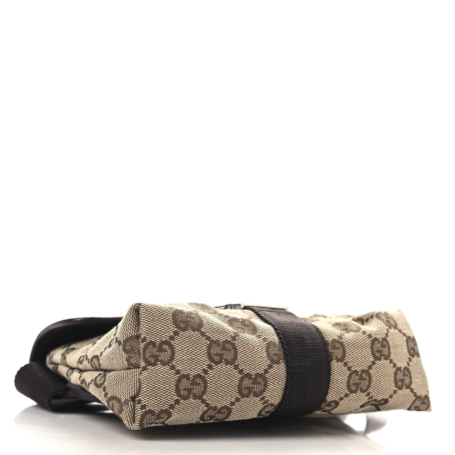 Monogram Waist Pouch Bag Dark Brown