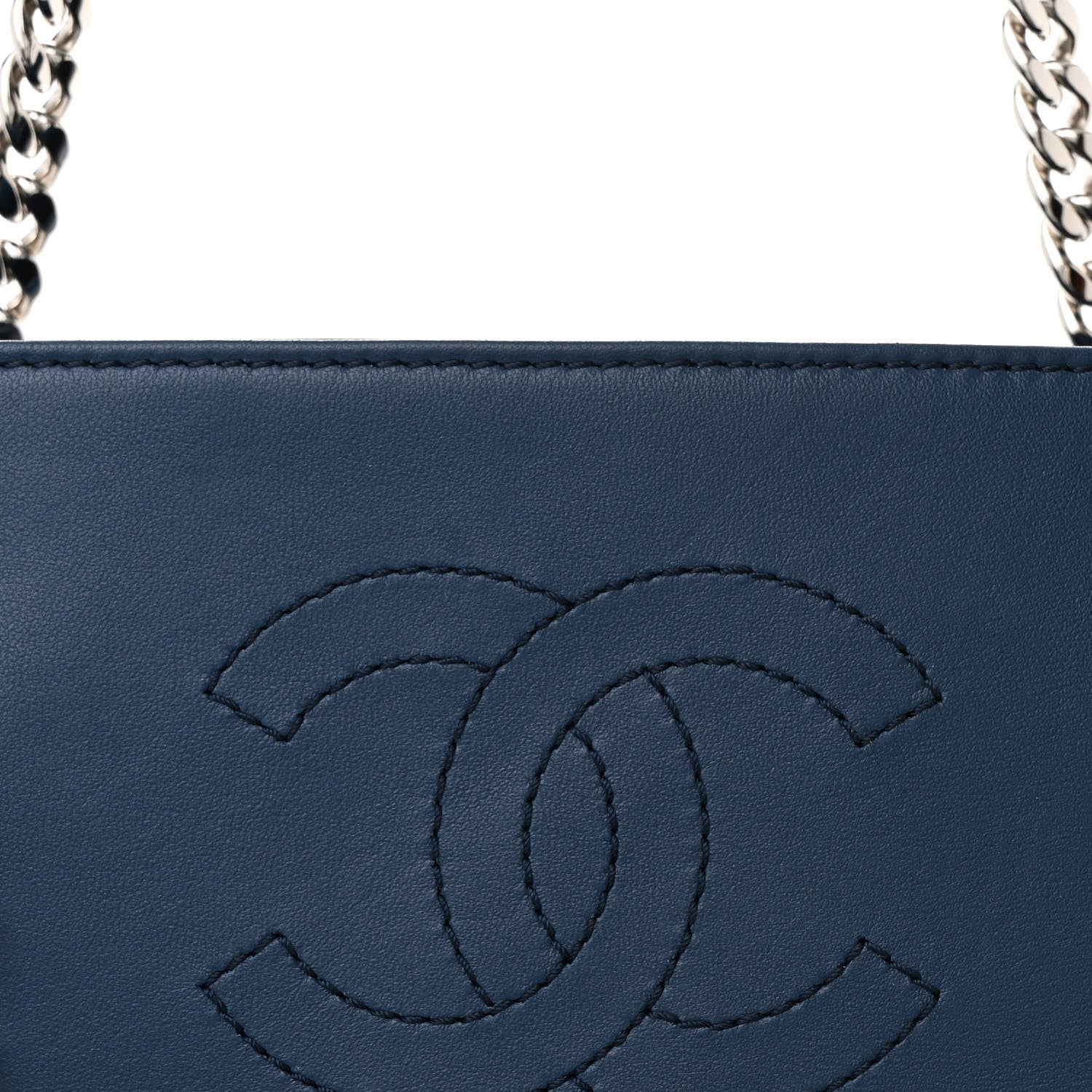 Lambskin Quilted Medium Urban Delight Tote Blue