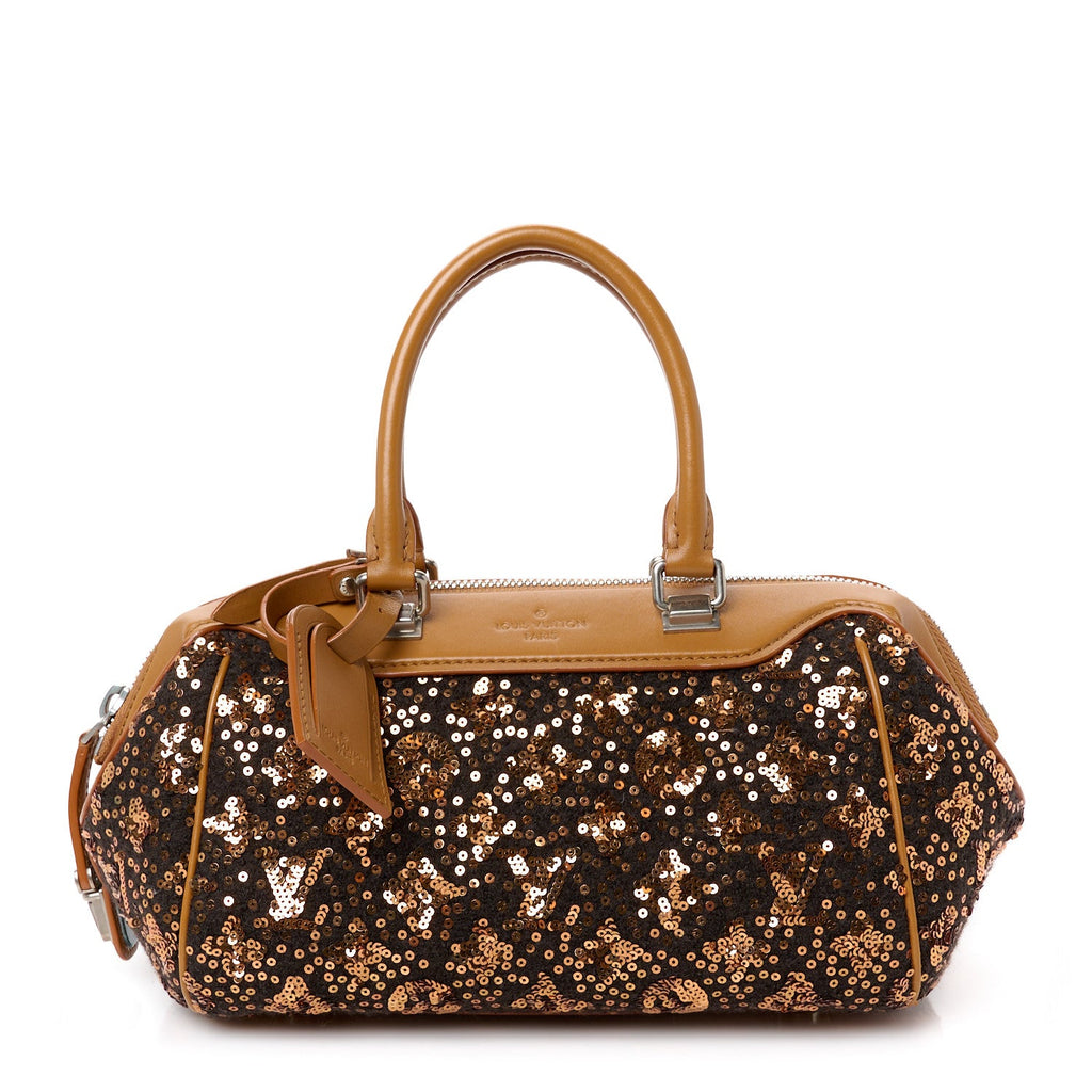 Sequin Monogram Sunshine Express Baby Gold
