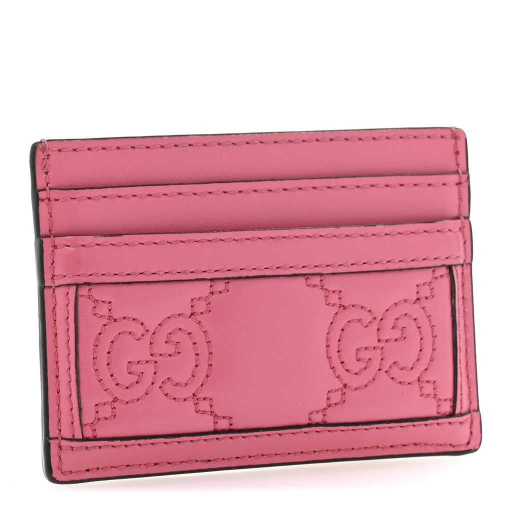 Calfskin GG Matelasse  Holder Pink