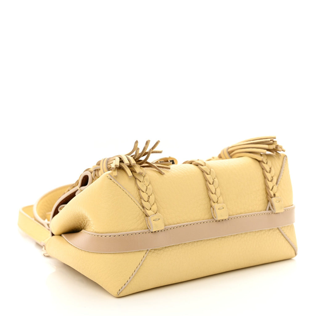 Grained Calfskin Mini Penelope Soft Shoulder Bag Softy Yellow