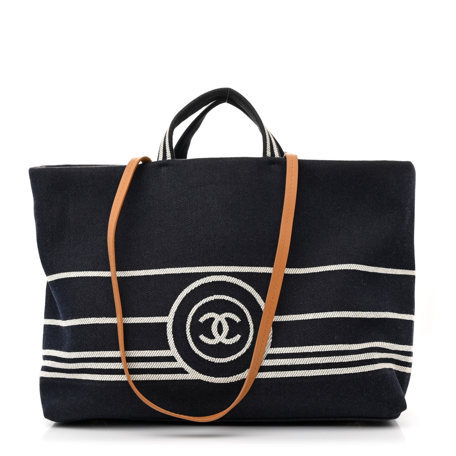 Denim Large Shopping Tote Blue