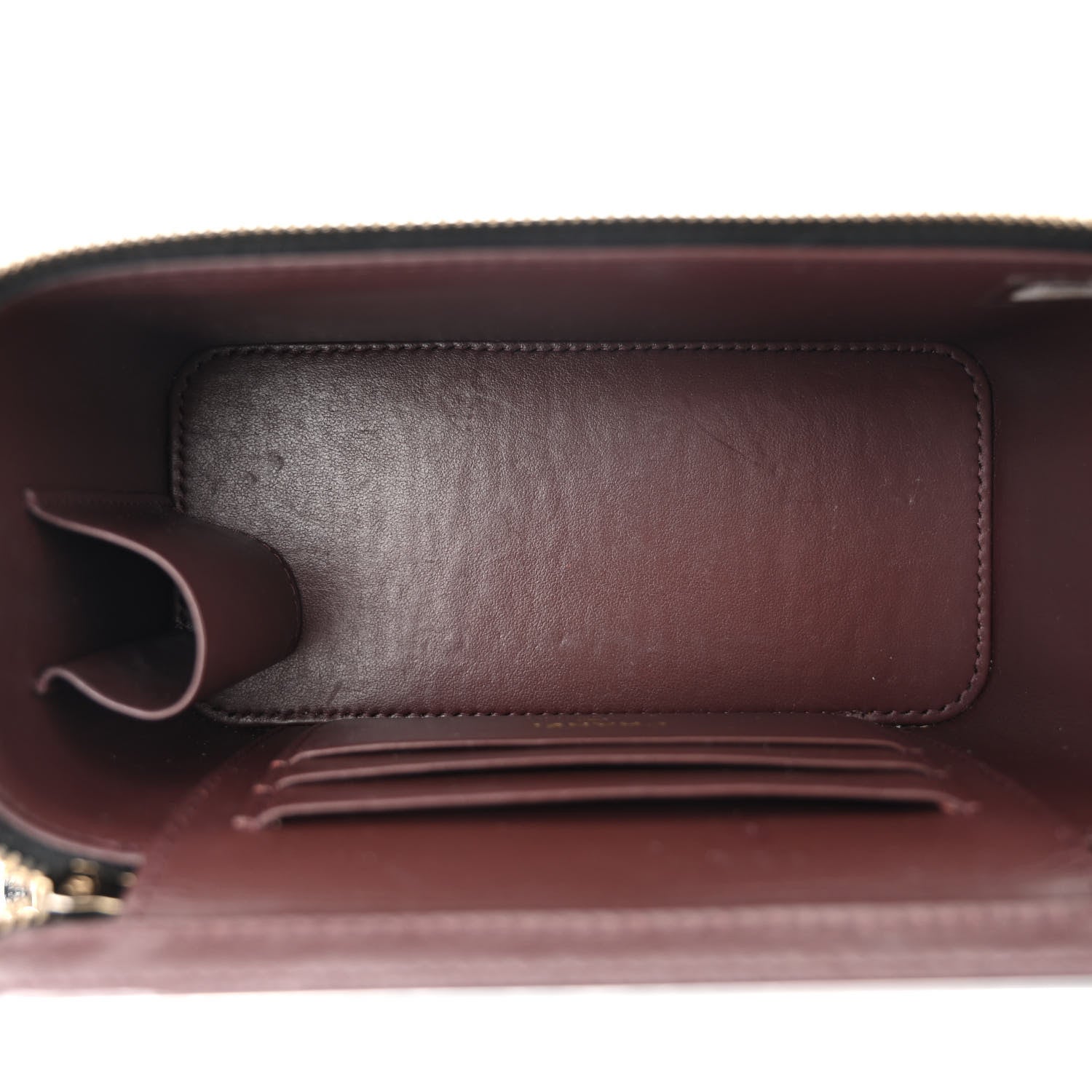 Caviar Quilted Small Vanity Case With Chain Black