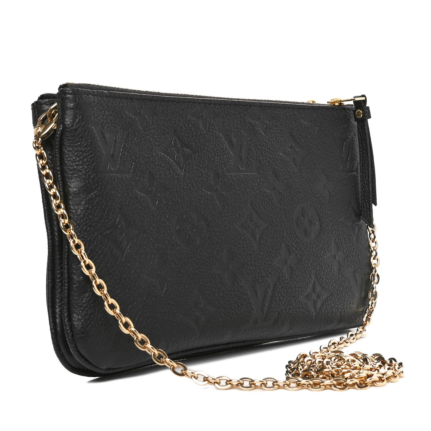 Empreinte Double Zip Pochette Black
