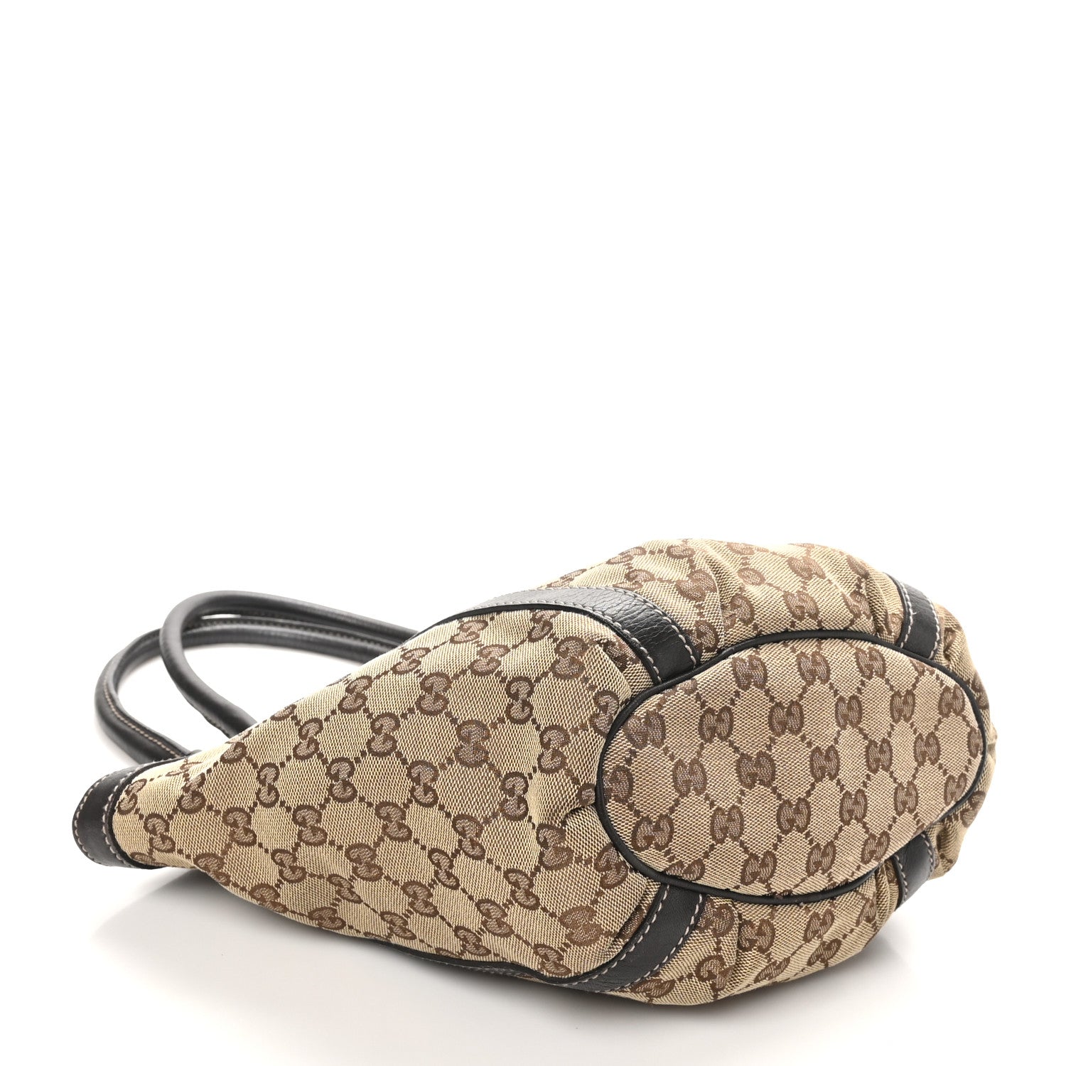 Monogram Small Gold D Ring Tote Brown