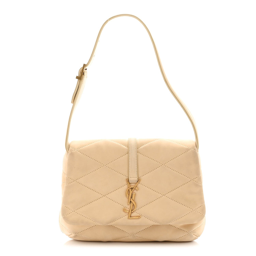 Nubuck Suede Quilted Le 57 Diamond Shoulder Bag Burro