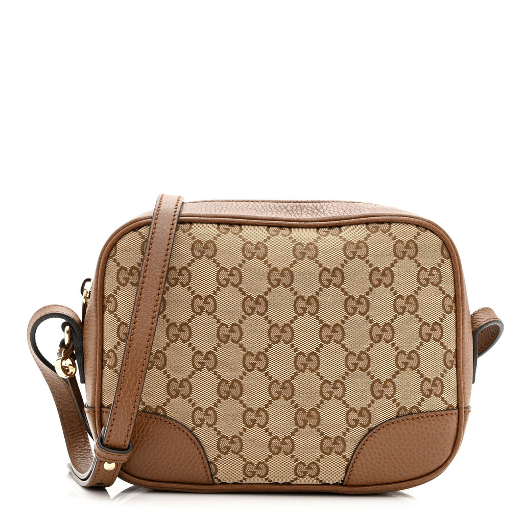 Monogram Mini Bree Messenger Bag Beige Tabacco
