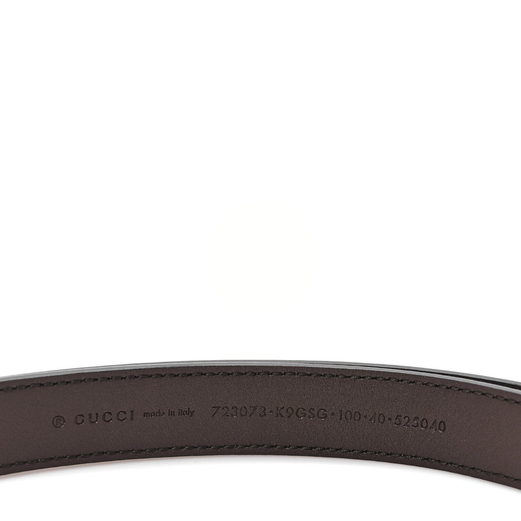GG Supreme Monogram Textured Dollar Calfskin Blondie 30mm Belt 100 40 Beige Ebony New Acero