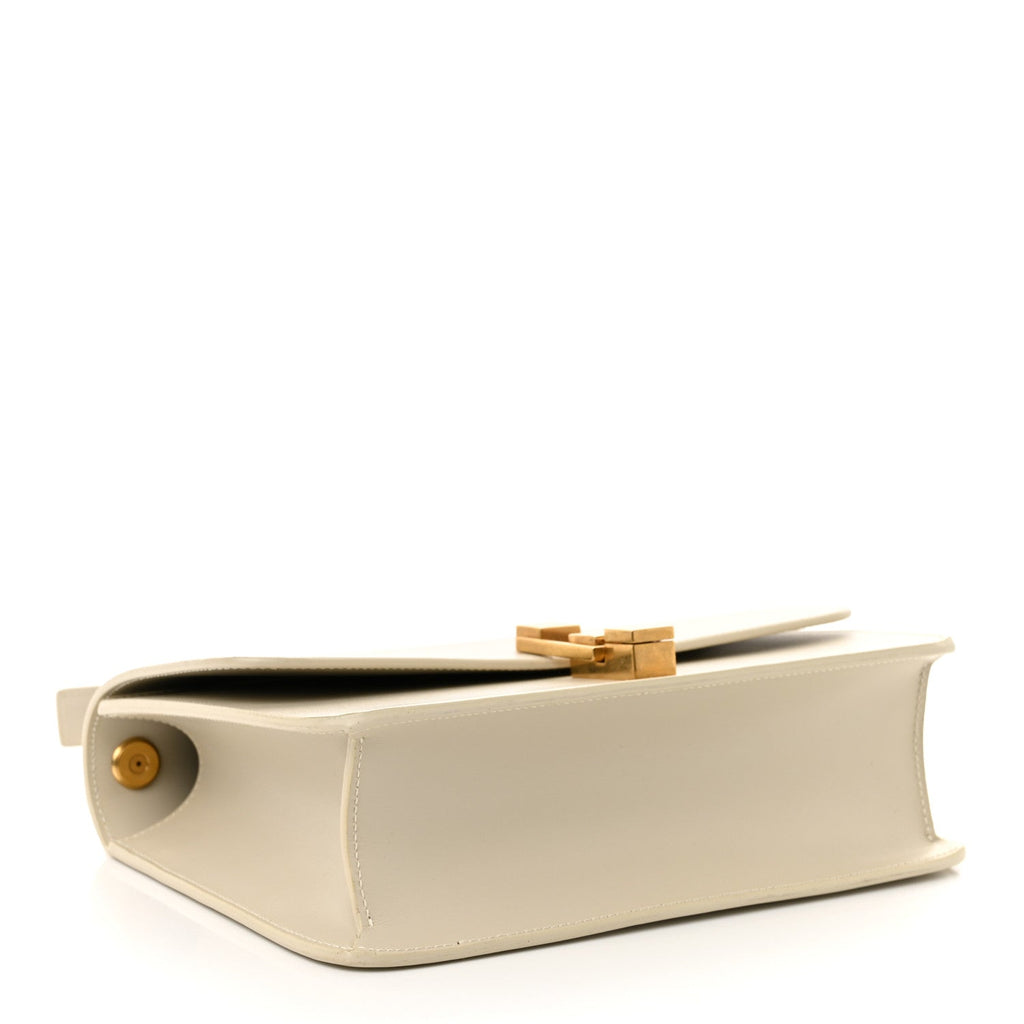 Smooth Calfskin Le Carre Satchel Dark Beige